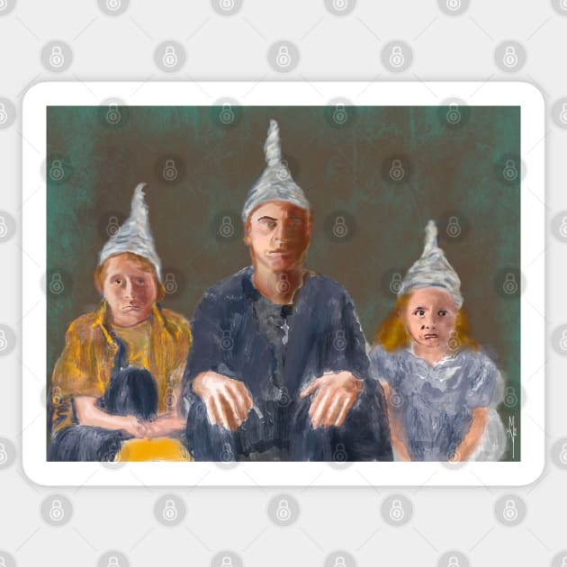 Tin Foil Hats Tinfoil Sticker TeePublic